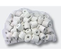 SunSun Anneaux céramiques pour Filtre d’Aquarium Externe HW-302 - 450 g - 18 x 16 x 16 mm - Ø 8 mm - Matériau filtrant Nouilles céramiques