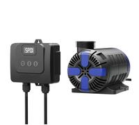 SunSun CET-8000 Pompe de Bassin réglable SuperECO - 192 x 106 x 123 mm - débit max. 8000 l/h / 80 W/refoulement max. 5 m - Filtration Circulation eau jardin avec Accessoires