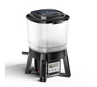 SunSun CFF-206 Distributeur Automatique Alimentaire Solaire - 275 x 252 x 420 mm/capacité 6 l - pour Nourriture de Poissons - programmable 1-6 Repas par Jour