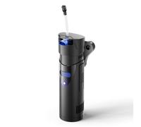 SunSun CUP-807 Pompe d’aquarium 4 en 1, pour aquariums à 500 l, 700 l/h 10 W avec Stérilisateur UVC 7 W et Matériau filtre, Étang, A