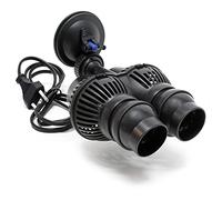 SunSun JVP-201A Pompe de brassage double Wavemaker, 6000 l/h 12 W, fixation par ventouse, pour aquarium, eau de mer, eau douce, eau saumâtre, pompe de circulation