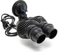 SunSun JVP-201A Pompe de brassage double Wavemaker, 6000 l/h 12 W, fixation par ventouse, pour aquarium, eau de mer, eau douce, eau saumâtre, pompe de circulation