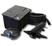 SunSun Kit complet: CBF-350 Filtre de bassin jusqu'à 12000 L Biologique, CTF-3800 SuperECO pompe de filtration 3600l/h 20W, CUV-236 lampe uv UVC Clarificateur avec 36W, 25m Tuyau 25 mm