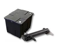SunSun Kit complet: CBF-350 Filtre de bassin jusqu'à 12000 L Biologique, CUV-336 lampe uv UVC Clarificateur avec 36 Watt Puissance U