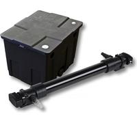 SunSun Kit complet: CBF-350 Filtre de bassin jusqu'à 12000 L Biologique, CUV-672 lampe uv UVC Clarificateur avec 72 Watt Puissance UV-C
