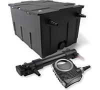 SunSun Kit complet: CBF-550 Filtre de bassin jusqu'à 60000 L Biologique, CTF-8000 SuperECO pompe de filtration 8000l/h 70W, CUV-636 lampe uv UVC Clarificateur avec 36W