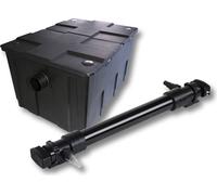 SunSun Kit complet: CBF-550 Filtre de bassin jusqu'à 60000 L Biologique, CUV-672 lampe uv UVC Clarificateur avec 72 Watt Puissance UV-C