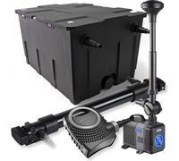 SunSun Kit complet: CBF-550 Filtre de bassin jusqu'à 60000L Biologique, NEO10000 pompe de filtration 10000l/h 80W, CUV-672Lampe uv UVC Clarificateur avec 72W, CTP-5003 Pompe pour fontaine 5000l/h 30W