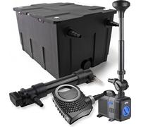 SunSun Kit complet: CBF-550 Filtre de bassin jusqu'à 60000L Biologique, NEO10000 pompe de filtration 10000l/h 80W, CUV-636Lampe uv UVC Clarificateur avec 36W, CTP-5003 Pompe pour fontaine 5000l/h 30W