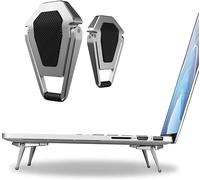 SUNTAIHO Mini Support Portable Invisible pour Ordinateur Portable avec Refroidissement en Aluminium pour Clavier, Support Ergonomique et léger pour Ordinateur Portable Macbook