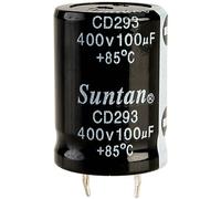 Suntan TS13DP2G101MSB0D0R Condensateur électrolytique 10 mm 100 µF 400 V 20 % (Ø x H) 22 mm x 30 mm 1 pc(s)