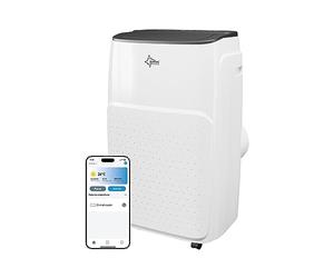 SUNTEC Climatiseur mobile Coolfixx 12000 BTU APP - Climatiseur mobile et silencieux avec commande Smart App - Déshumidificateur pour pièces jusqu'à 60 m² - Refroidissement & chauffage mobiles