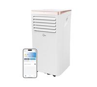 SUNTEC Climatiseur mobile Coolfixx 9000 BTU Design rosé App - Climatiseur mobile et silencieux avec commande Smart App - Déshumidificateur pour pièces jusqu'à 34 m² - Refroidissement mobile