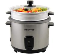 SUNTEC Cuiseur à riz RKO-9974 2-en-1, utilisable comme cuiseur à vapeur avec gobelet de mesure et pelle à riz, 400W
