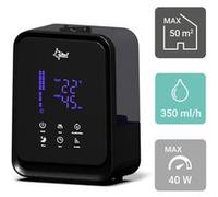 SUNTEC Humidificateur à Ultrasons Monsun 6000 Noir Silencieux Diffuseur d'Arômes Avec Réservoir d'eau de 4,5 l Nébuliseur avec 3 niveaux de Brume, minuterie et ioniseur Noir G