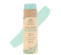 Suntribe Crayon solaire minéral bio avec zinc SPF 50/30 g - 100 % naturel, anti-récifs, filtre UV minéral - Très résistant à l'eau - Zero Waste - Nouveau (vert menthe)
