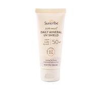 Suntribe Crème solaire minérale bio pour le visage SPF 50/50 ml, 100 % naturelle et anti-récifs, filtres UV minéraux sans nano, Dry Touch (non gras), nourrissante, invisible sur les tons de peau