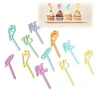 SUNUCO Décoration de gâteau d'école ABC 10 couleurs et styles personnalisés pour la rentrée scolaire, un anniversaire, une remise de diplôme, une fête d'appréciation des enseignants.
