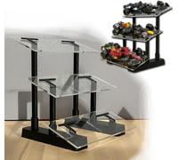 SUNUCO Présentoir à 3 étages pour modèles de Voiture à l'échelle 1/24 moulé sous Pression pour 3 modèles, idéal pour Afficher Votre Collection de Course