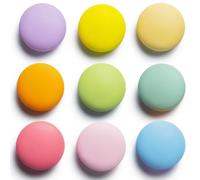 SUNURS - Lot de 16/9 aimants colorés mignons pour réfrigérateur - Aimants de réfrigérateur avec finition brillante et mate pour tableau blanc, casier, cuisine, bureau - Autocollants magnétiques