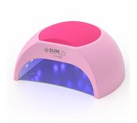 SUNUV Lampe UV LED avec 4 réglages de minuterie, séchoir à ongles 33 LED compatible avec tous les vernis gel, capteur automatique, base amovible SUN2C rose
