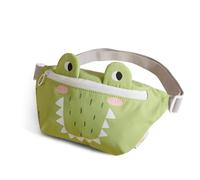 Sunveno Baby Bang Bag Ceinture Sac Enfant Taille Sac garçon Fille Bon Cadeau pour Les Tout - Petits de la Maternelle Dessin animé Mignon Herbe Verte Crocodiles