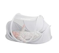 SUNVENO Grande tente pour bébé - Lit de voyage portable pour bébé - Pare-soleil de plage - Filet pop-up - Portable et lavable - Intérieur et extérieur (blanc)