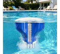 sunVigorous Flotteur Doseur Piscine avec Thermomètre, Distributeur de Comprimés Chlore/Brome 20-200g, Réglable Réservoir de Chlore pour Piscine, Spa et Pataugeoire