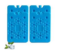 sunVigorous Lot de 4/6/8 blocs réfrigérants pour sac isotherme - 400 ml - Réutilisables - Ultra fins - Convient pour les activités de plein air à emporter pour garder les aliments frais (bleu 400L-4)
