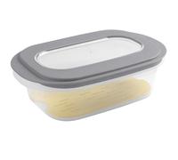 Sunware 3 pièces Sigma Home Boîte à fromages à trancher avec plateau anticondensation - 265x172x105 mm - transp/gris foncé