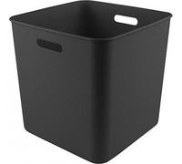 Sunware Basic Cube Box Lot de 10 boîtes de 25 l Noir 31,8 x 31,8 x 31,1 cm