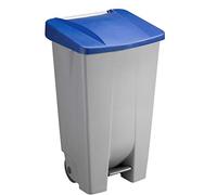 Sunware Basic Poubelle à pédale Gris/Bleu 120 l 42,5 x 51 x 87,5 cm
