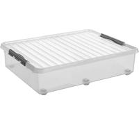 sunware Boîte de rangement 60,0 l transparente, métal 50,0 x 80,0 x 20,0 cm