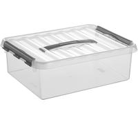 Boite plastique transparente avec couvercle et poi G