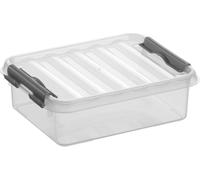 helit sunware H6162302 - Boîte de rangement "the q-line", 1 litre, avec couvercle, transparent, 1 pièce