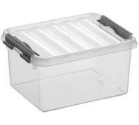 Boite plastique transparente avec couvercle (H)100