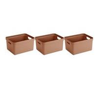 Sunware - Boite de rangement Sigma home Box 32 L (Lot de 3) terracotta Multicolore G
