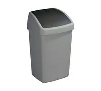 Poubelle grise avec couvercle basculant Delta 25 litres Gris G