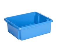 Sunware Nesta Lot de 3 boîtes (sans couvercle) - 17 l - 45,5 x 36 x 14,5 cm - Bleu