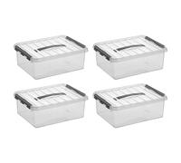 SUNWARE perfectly organised Q-line boîte de rangement 12L transparent métallique
