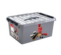 Sunware Q-Line Boîte de cirage à chaussures avec insert Noir métallisé 15 l