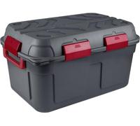 Sunware Q-Line waterdichte opbergbox 130L antraciet Rood