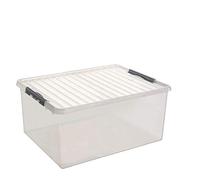 SUNWARE Q-Line Box - 120 l - 80 x 50 x 38 cm - Transparent/métallique