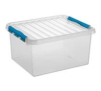 Sunware Q-Line Box - 36 l - 500 x 400 x 260 mm - Transparent/Bleu