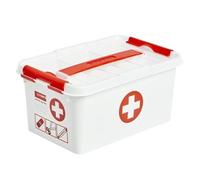 Sunware Q-line Trousse de secours 22L 40x30x26cm blanche et rouge