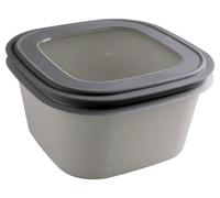 Sunware Sigma Home Boîte de conservation pour micro-ondes, congélateur, 3,8 l, gris, 23 x 23 x 12,4 cm, hermétique, anti-fuite, empilable, sans BPA, boîte de rangement