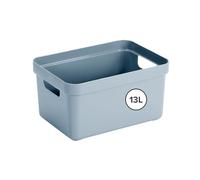 Sunware Sigma Home Boite de Rangement 13L - 35x24,6x18,3cm - Plastique - Panier rangement bleu