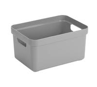 Sunware Sigma Home Boite de Rangement 13L - 35x24,6x18,3cm - Plastique - Panier rangement gris