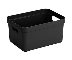 Sunware Sigma Home Boite de Rangement 13L - 35x24,6x18,3cm - Plastique - Panier rangement noir