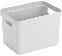 Sunware Sigma Home Boite de Rangement 18L - 35x24,6x24,3cm - Plastique - Panier rangement blanc